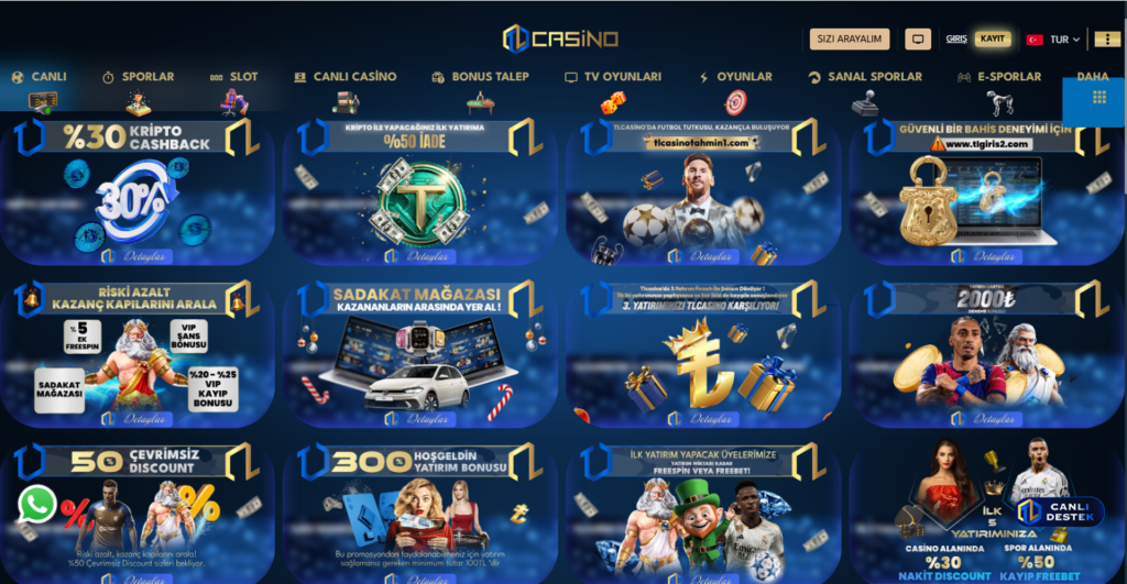 TLCasino Bonusları